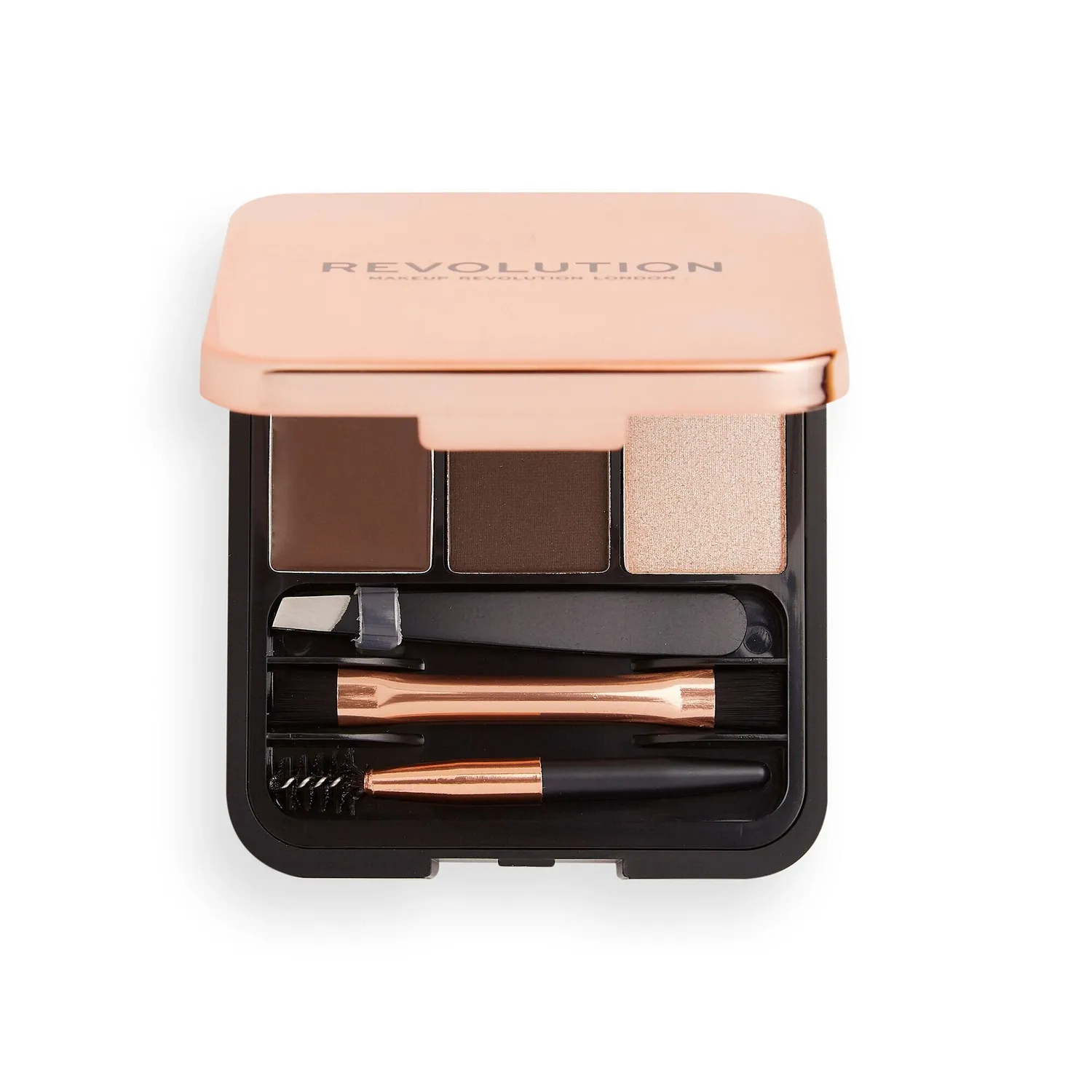Revolution Brow Sculpt kit sourcils brun foncé 3-en-1