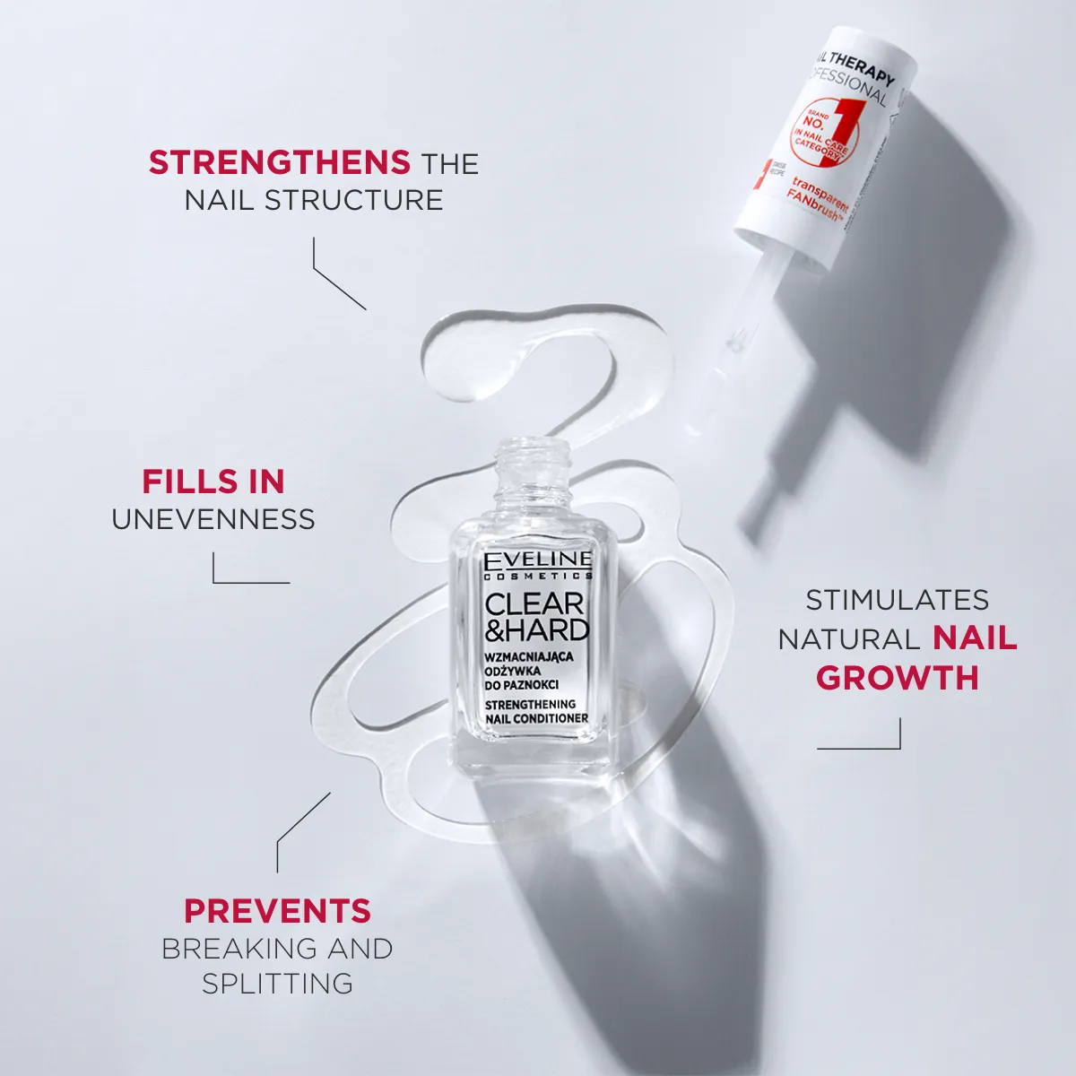 Eveline Nail Therapy Clear Hard durcisseur ongles brillant