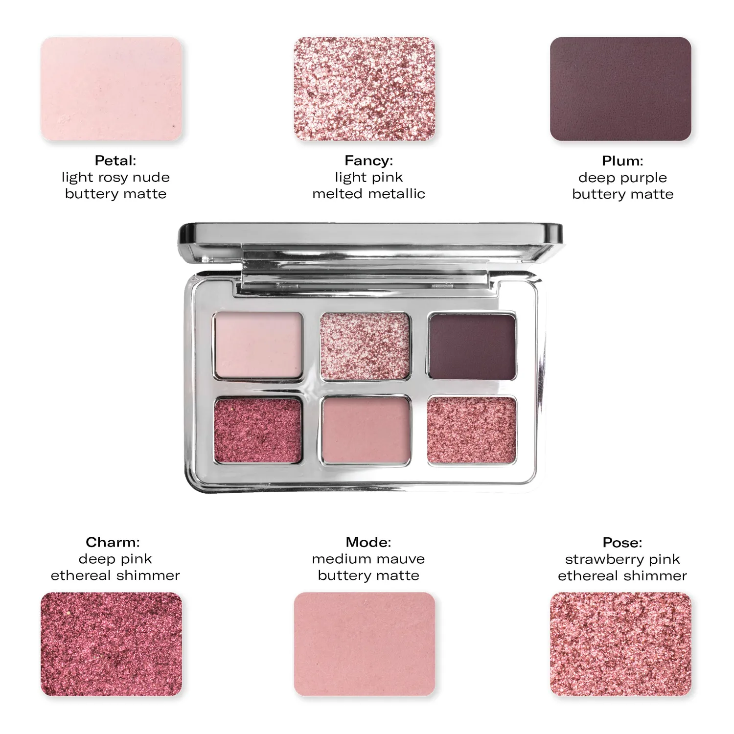 Mesauda Colour Theory 102 palette fards mauve 6 teintes