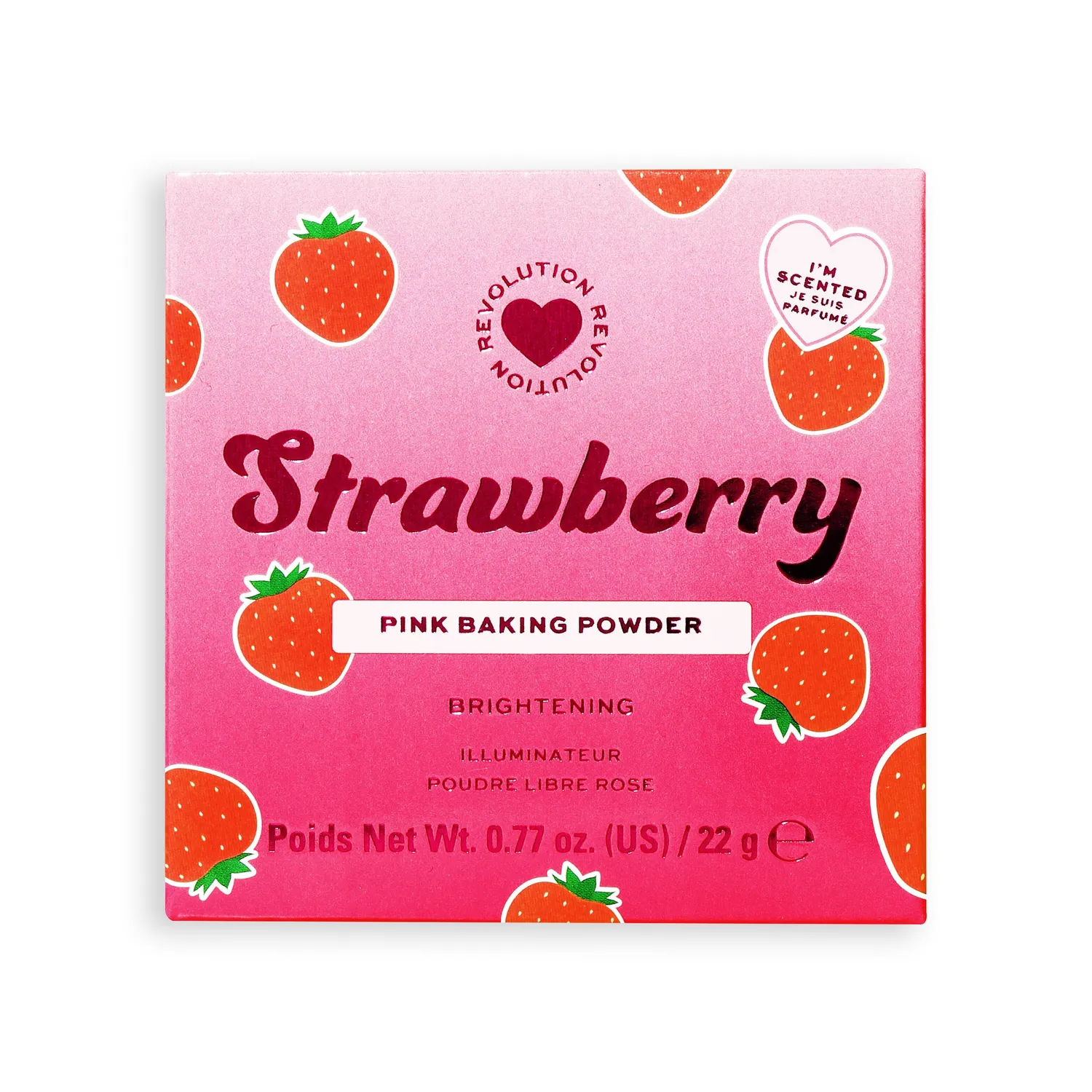 I Heart Revolution Strawberry Baking Powder poudre rose