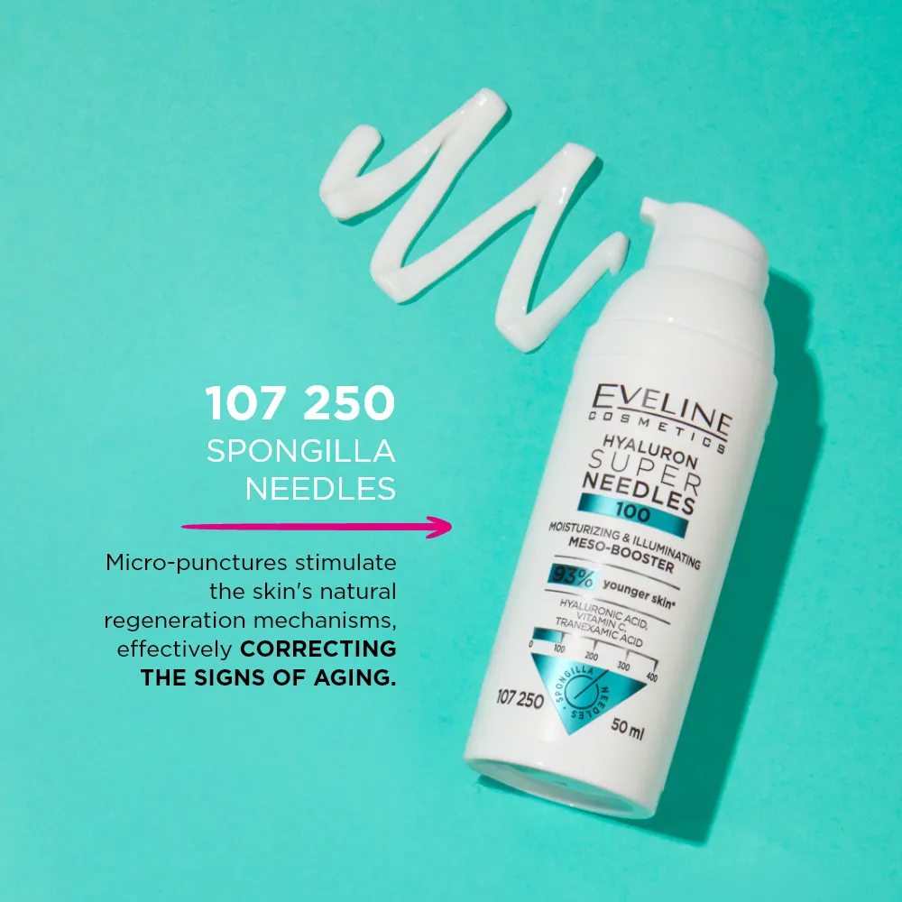 Eveline Super Needles Hyaluron 100 booster visage éclat
