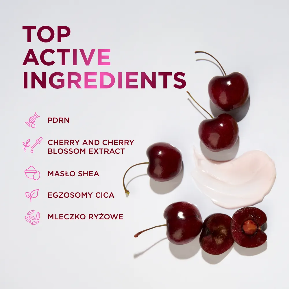 Eveline O! My Cherry lait corps nourrissant PDRN cerise
