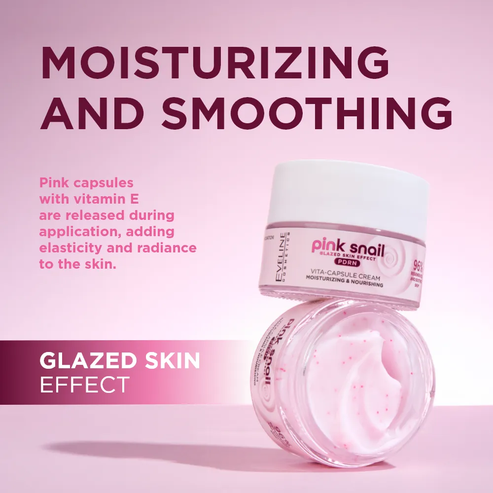 Eveline Cosmetics Pink Snail Vita Capsule crème visage escargot