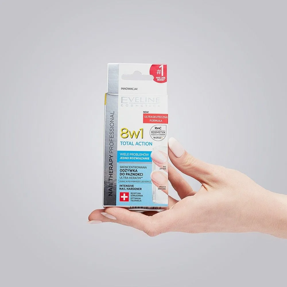 Eveline Nail Therapy Total Action 8en1 soin ongles fortifiant