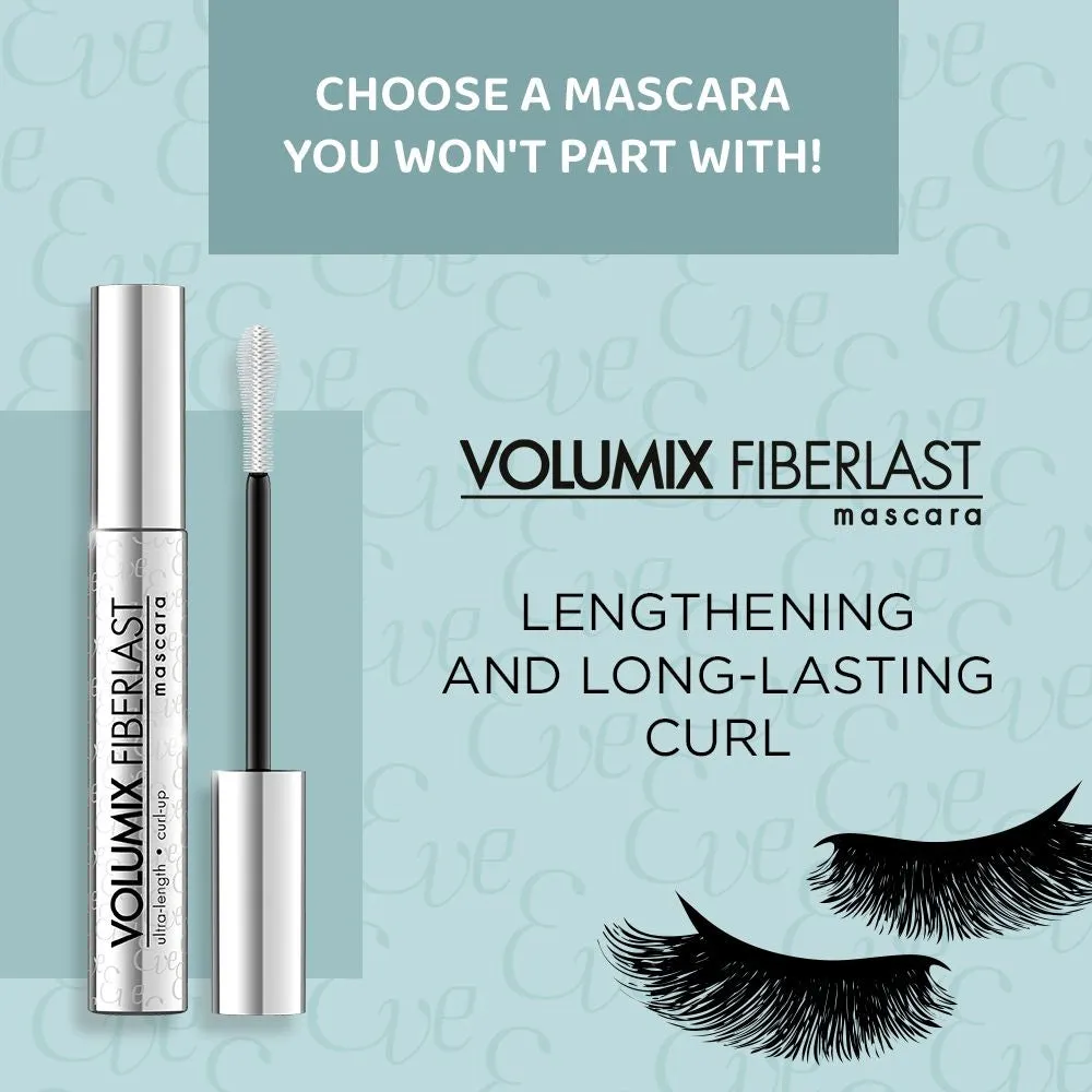 Eveline Volumix Fiberlast Length & Curl-Up mascara noir recourbant