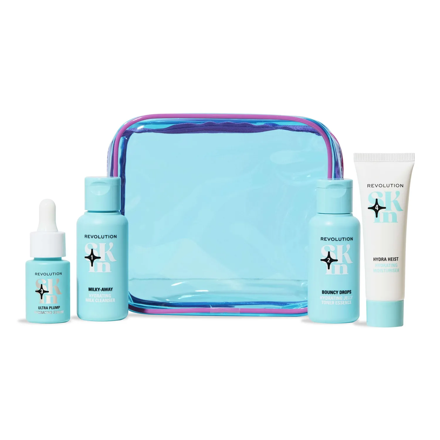 Revolution Skin Happy Hydrate kit soin visage hydratant 4 étapes