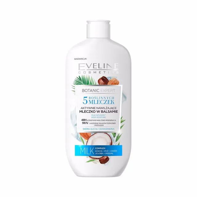 Eveline Botanic Expert lait corps hydratant peau sèche vegan