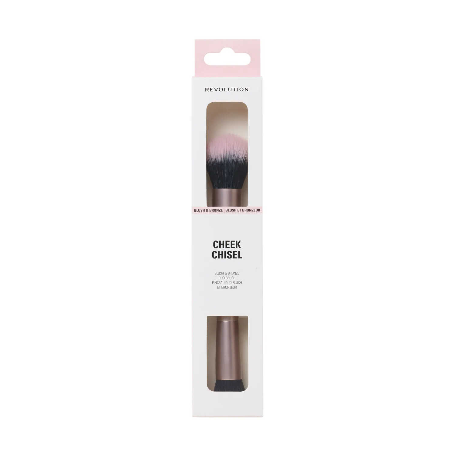 Revolution Cheek Chisel Blush & Bronze pinceau double embout