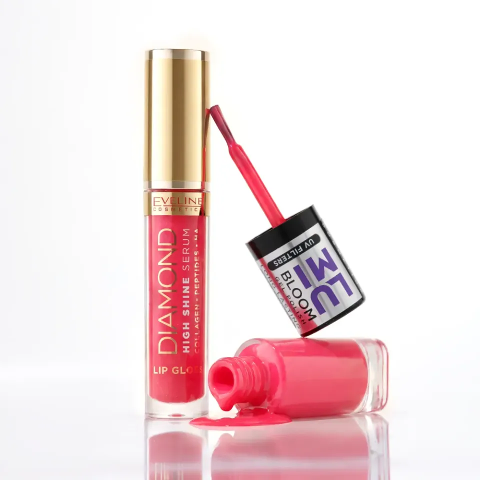 Eveline Cranberry Kiss coffret gloss vernis rouge lumineux