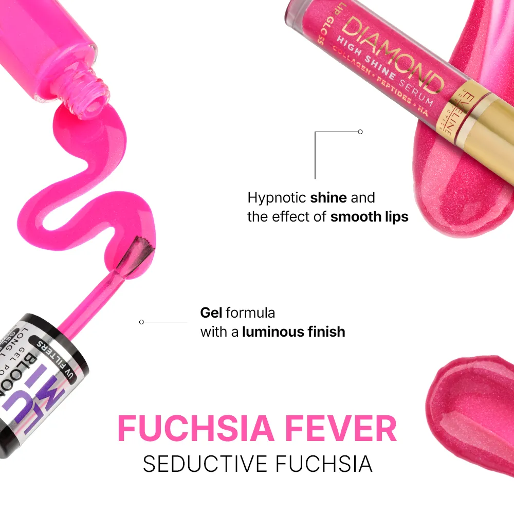 Eveline Fuchsia Fever coffret gloss + vernis fuchsia