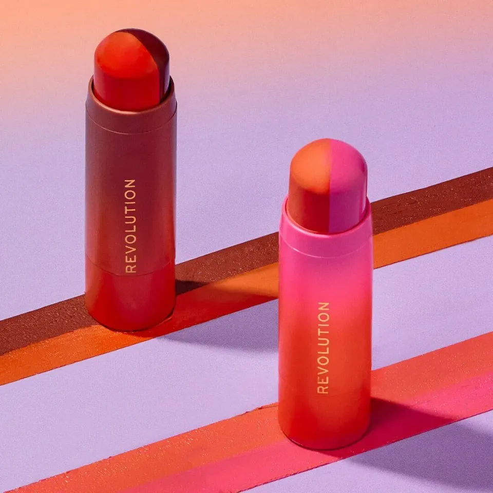 Revolution Sunset Blush Stick duo crème effet soleil