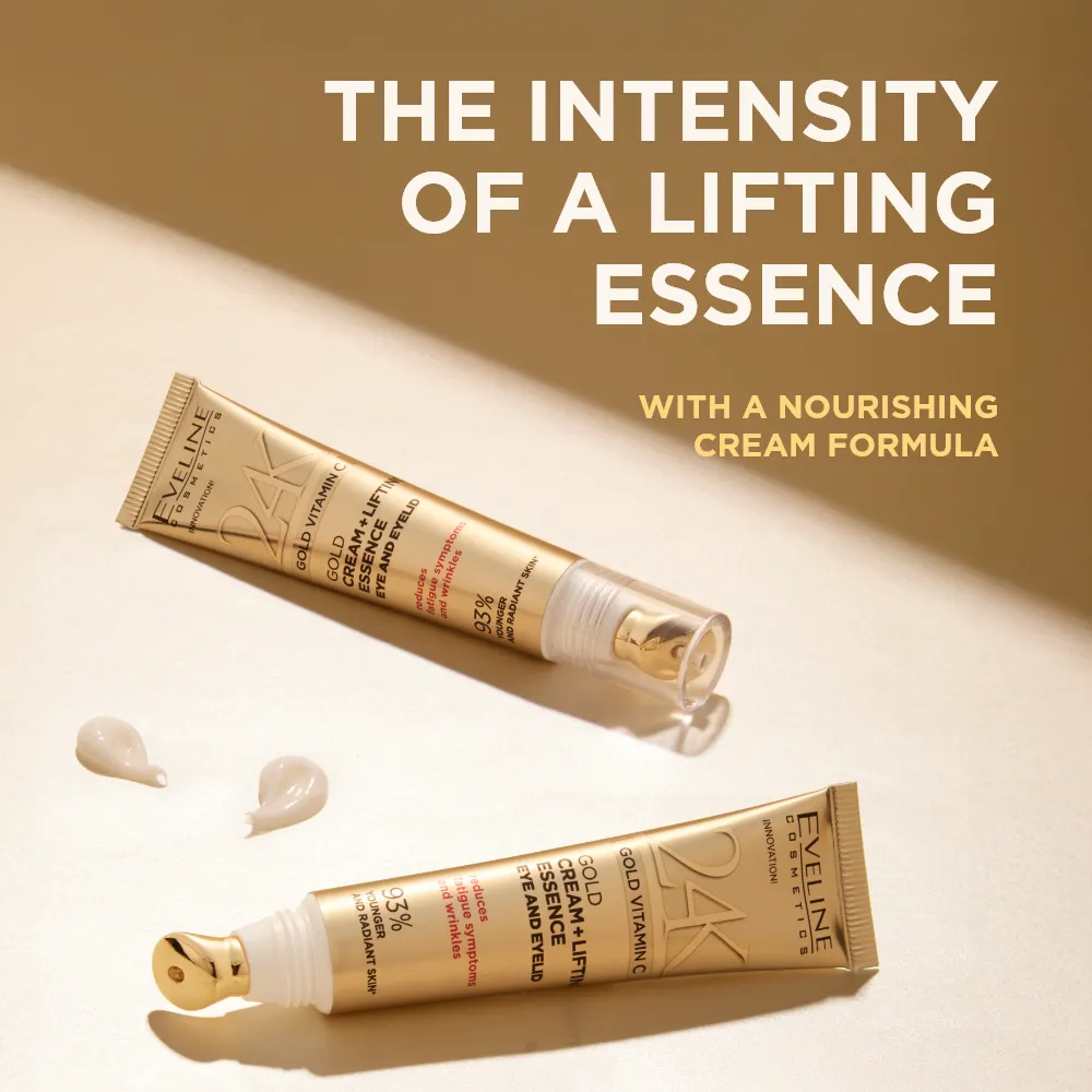 Eveline 24K Gold Vitamin C crème yeux lift or