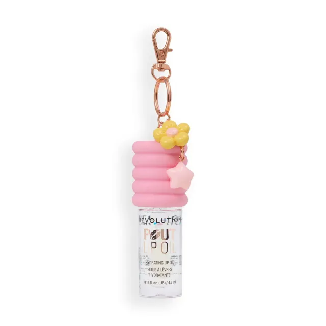 Revolution Pout huile à lèvres Blue Charm litchi brillance