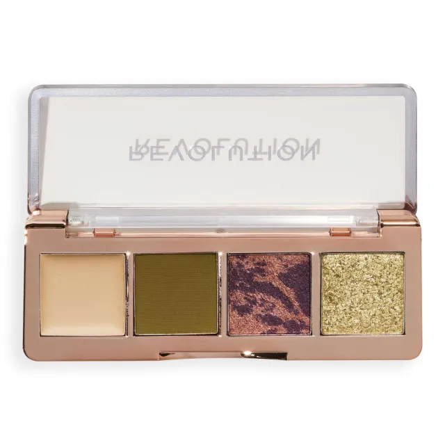Revolution Eternal Icon Edit Green Mini palette fards kaki