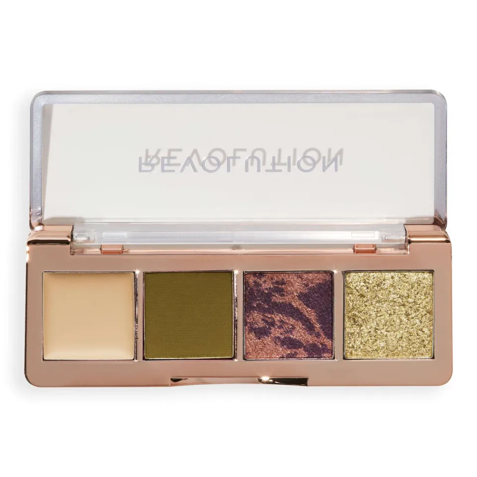 Revolution Eternal Icon Edit Green Mini palette fards kaki