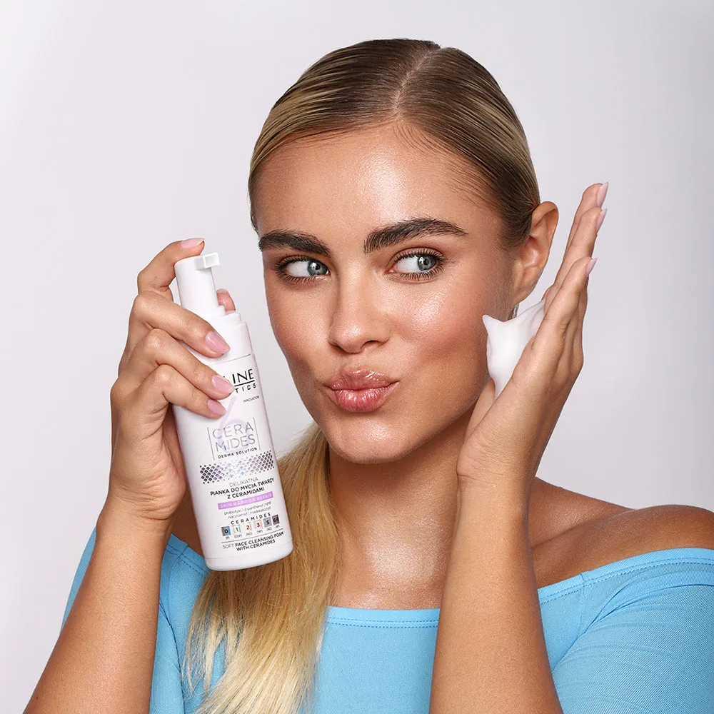Eveline 6 Céramides mousse nettoyante visage sensible