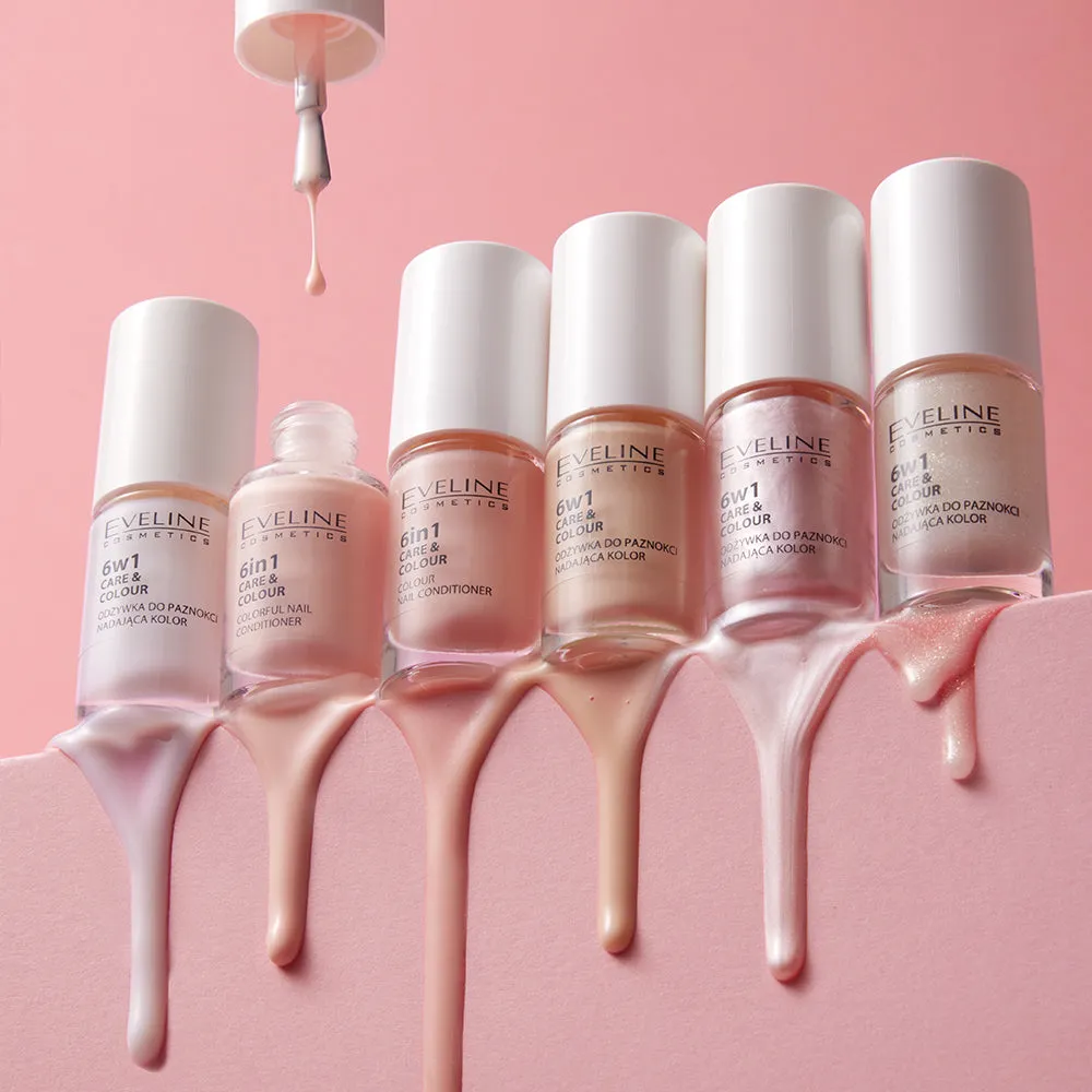Eveline Nail Therapy soin coloré 6en1 nude couvrance moyenne