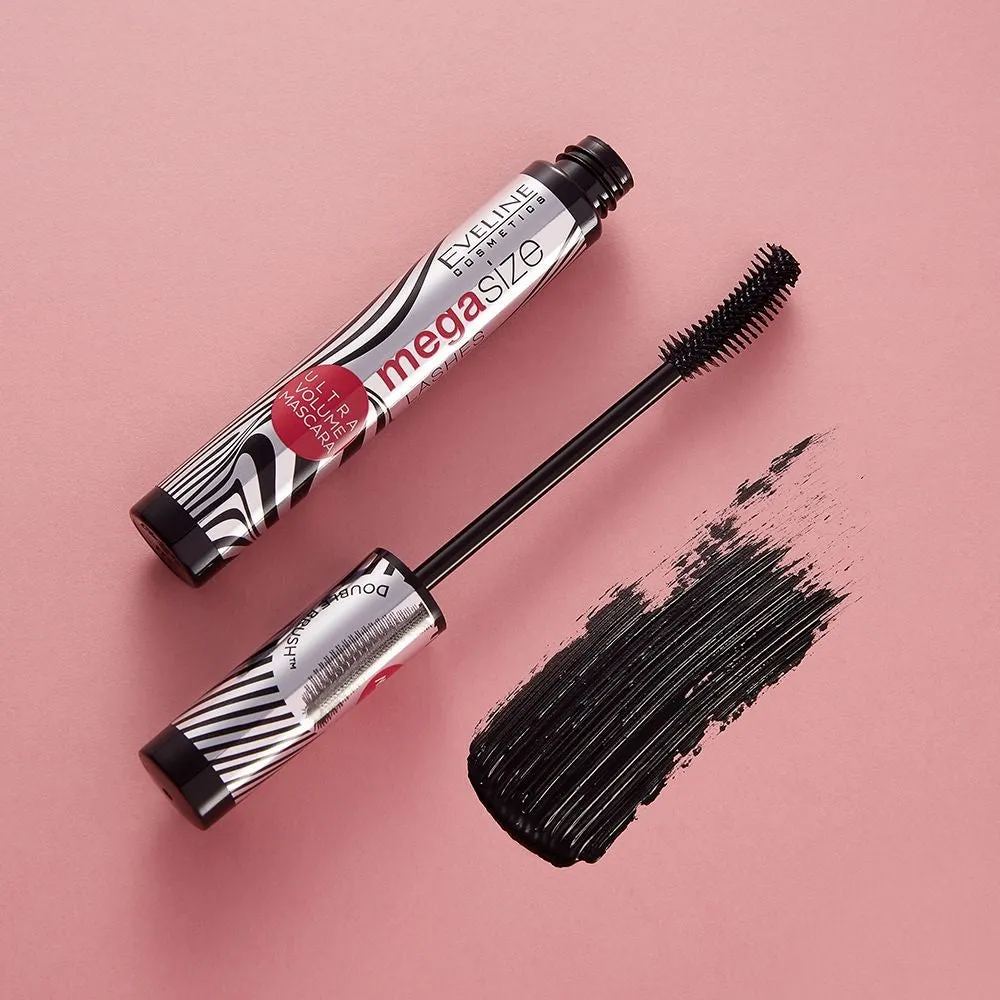 Eveline Mega Size mascara allongeant épaississant brosse silicone