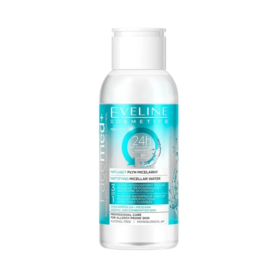 Eveline Facemed+ eau micellaire matifiante 100 ml peau grasse