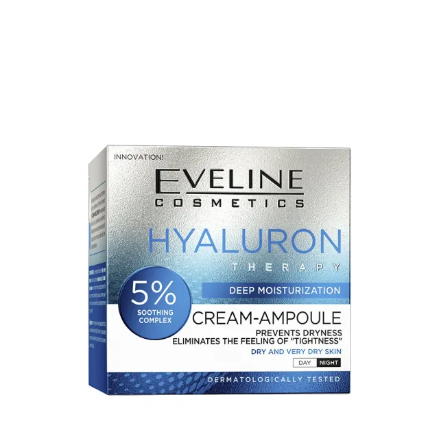 Eveline Hyaluron Therapy crème-ampoule visage peau sèche