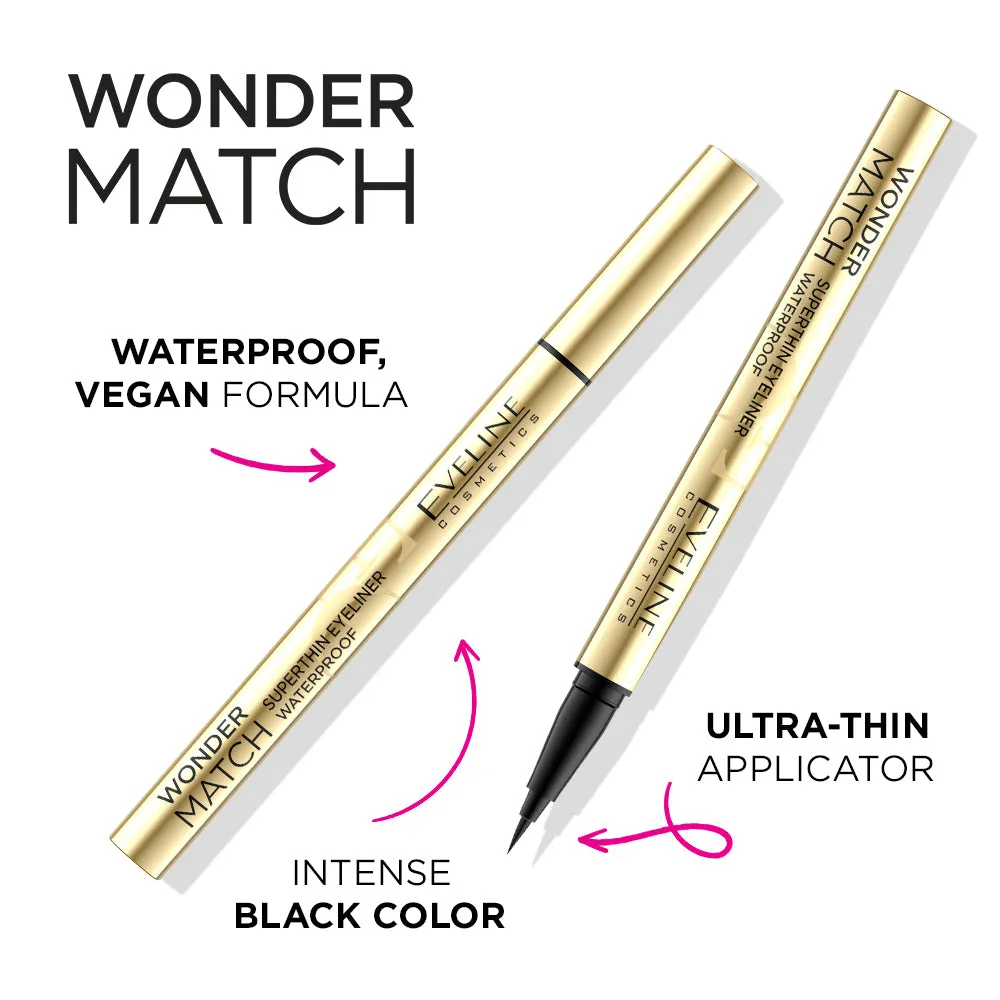 Eveline Cosmetics Wonder Match eyeliner waterproof noir