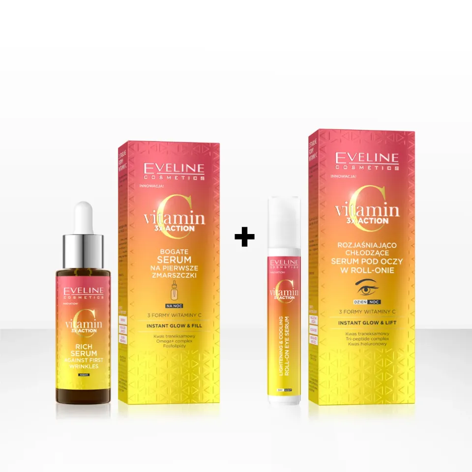 Eveline coffret visage duo sérum et roll-on vitamine C