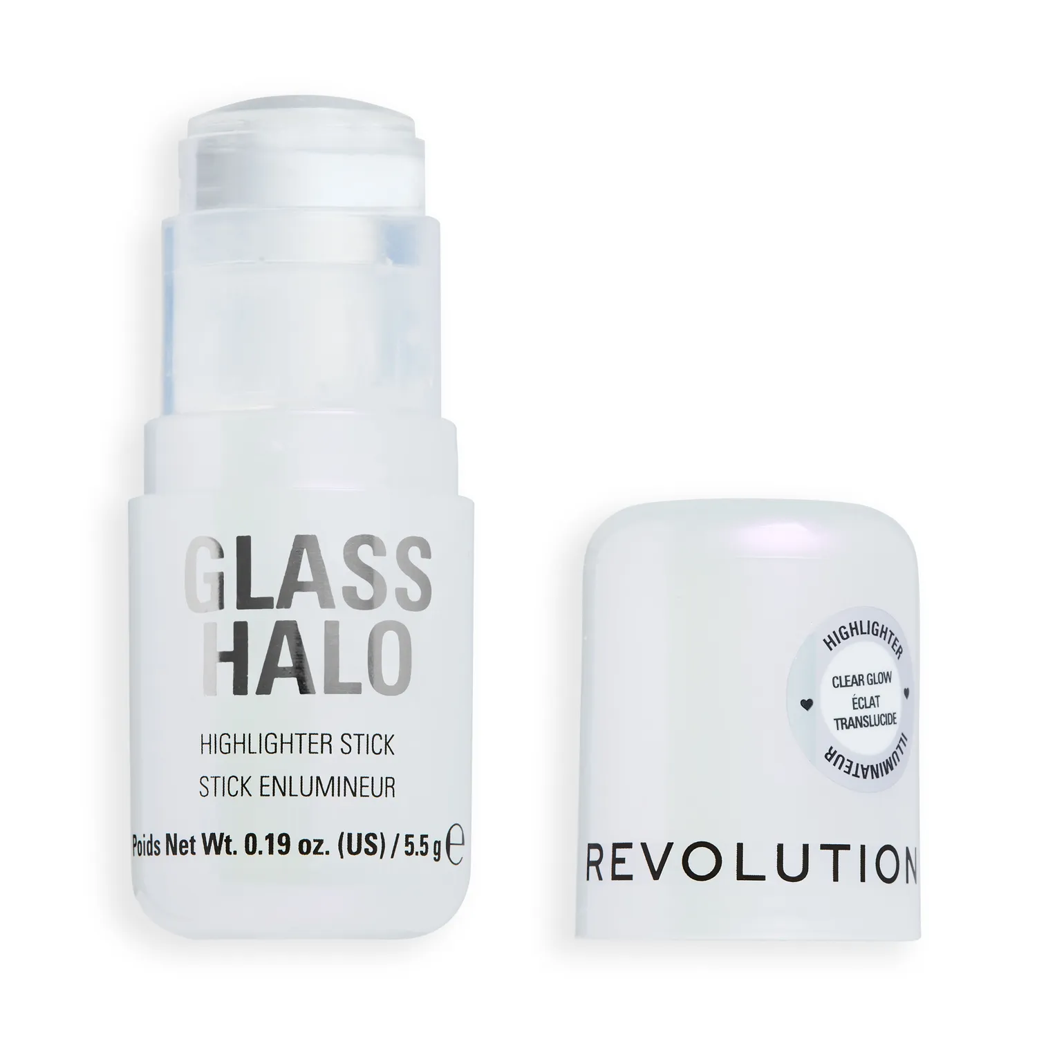 Revolution Glass Halo Clear Glow stick highlighter éclat verre
