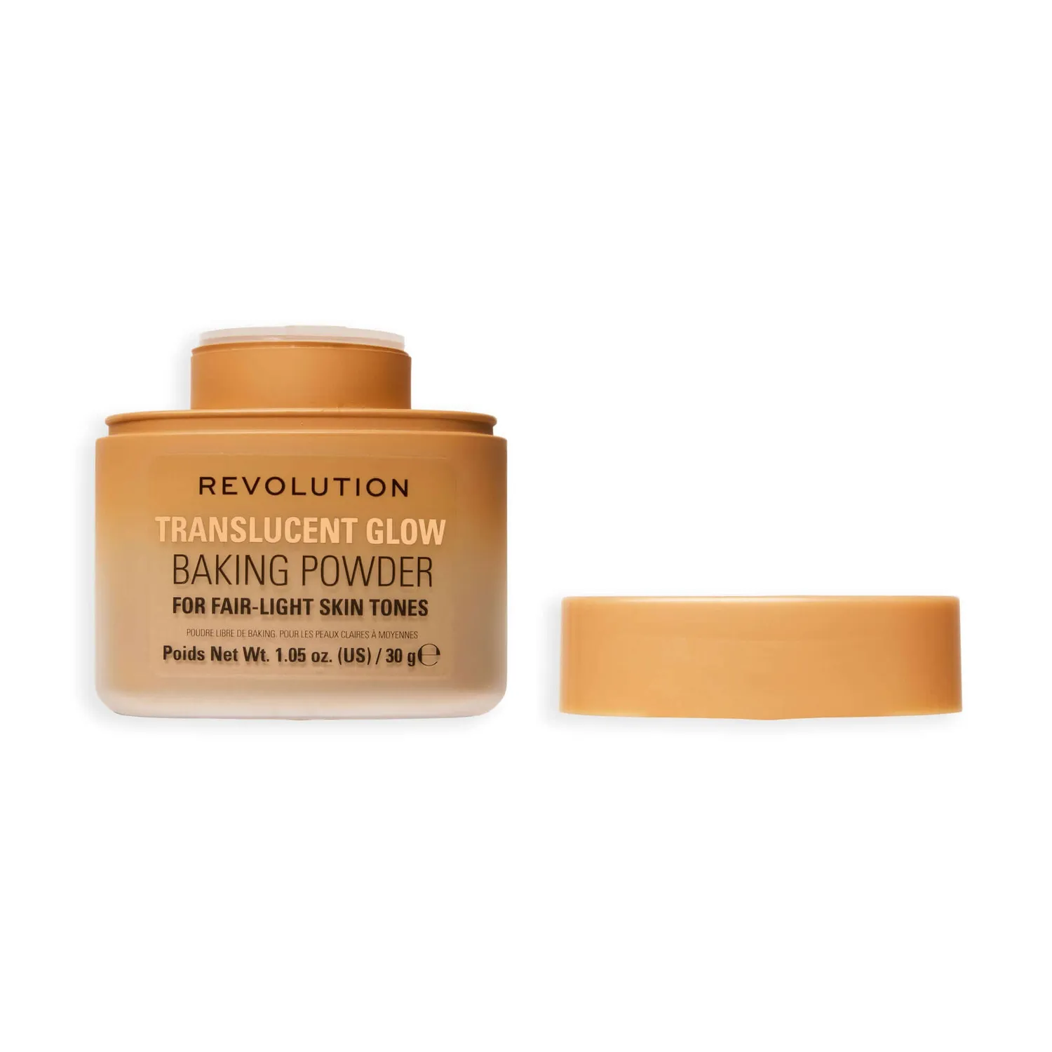 Revolution Translucent Glow Loose Baking Powder poudre Fair to Light éclat