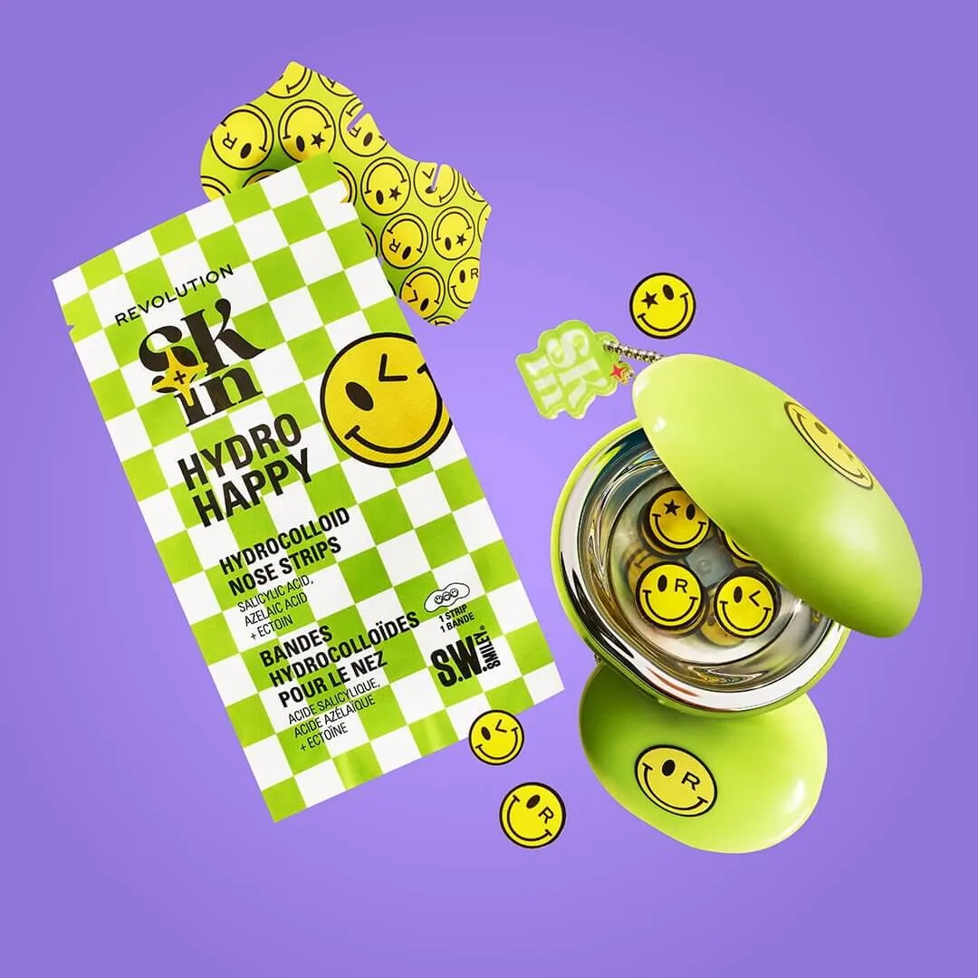Revolution x S.W. Smiley Hydro Happy patchs nez x8 purifiant