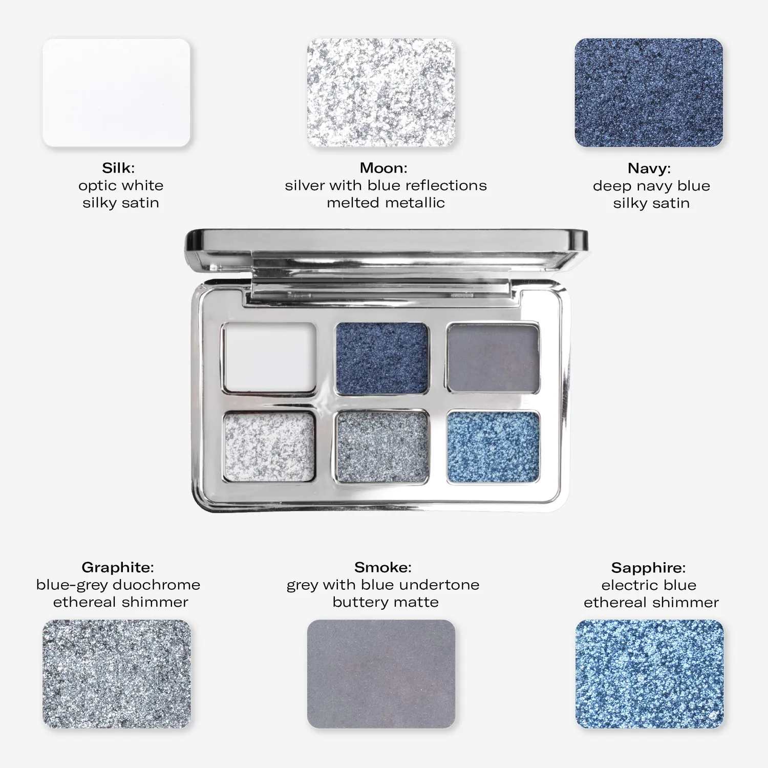 Mesauda Colour Theory 106 Blue Stroke palette fards bleus