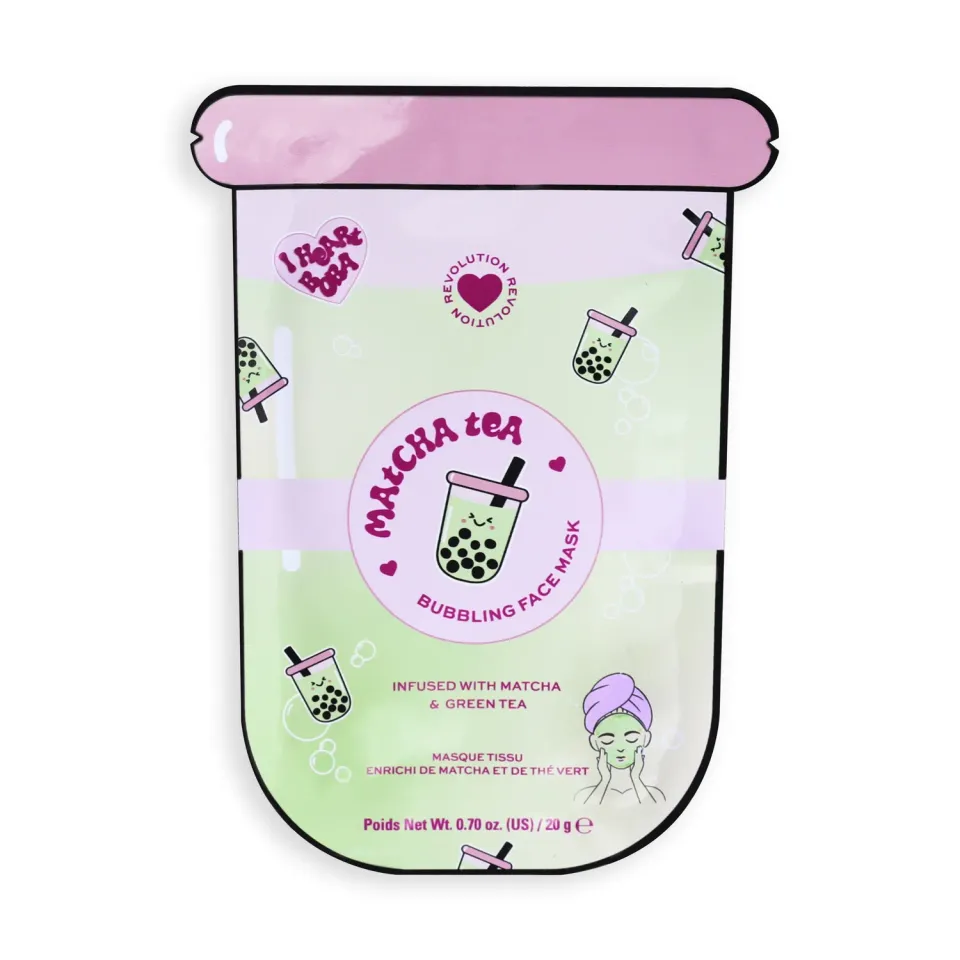 I Heart Revolution Bubble Tea Matcha masque tissu apaisant