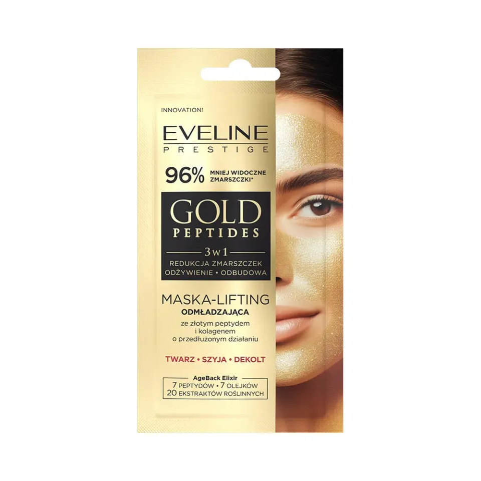 Eveline Cosmetics Gold Peptides masque visage liftant collagène