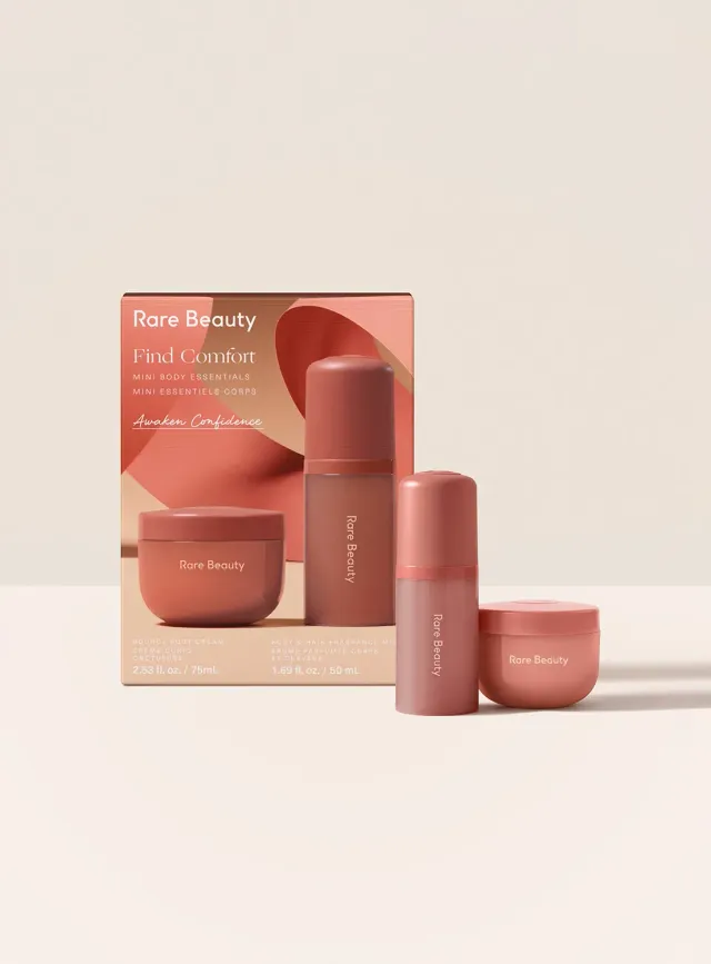 Rare Beauty Find Comfort Mini Body Essentials coffret pêche
