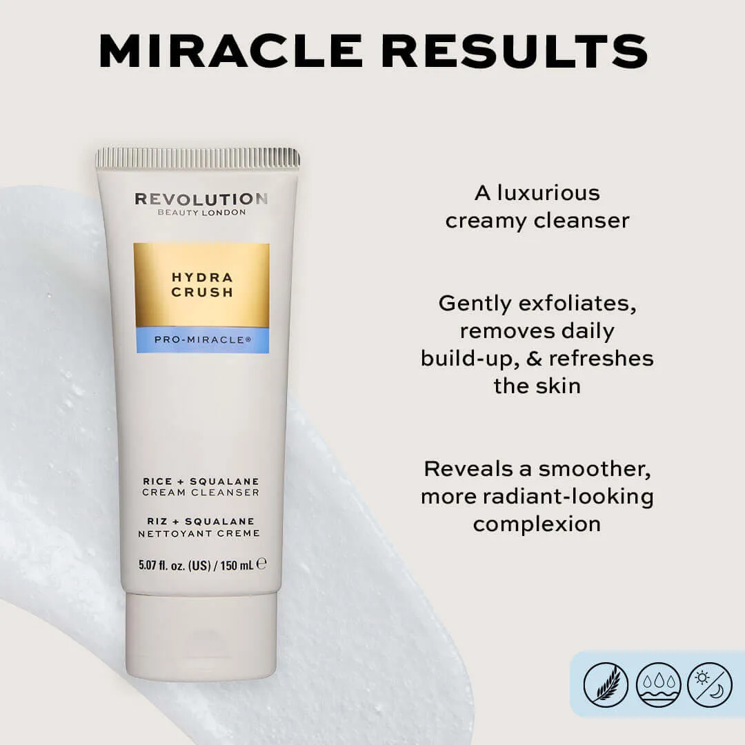 Revolution Pro Miracle Hydra Crush crème nettoyante riz squalane