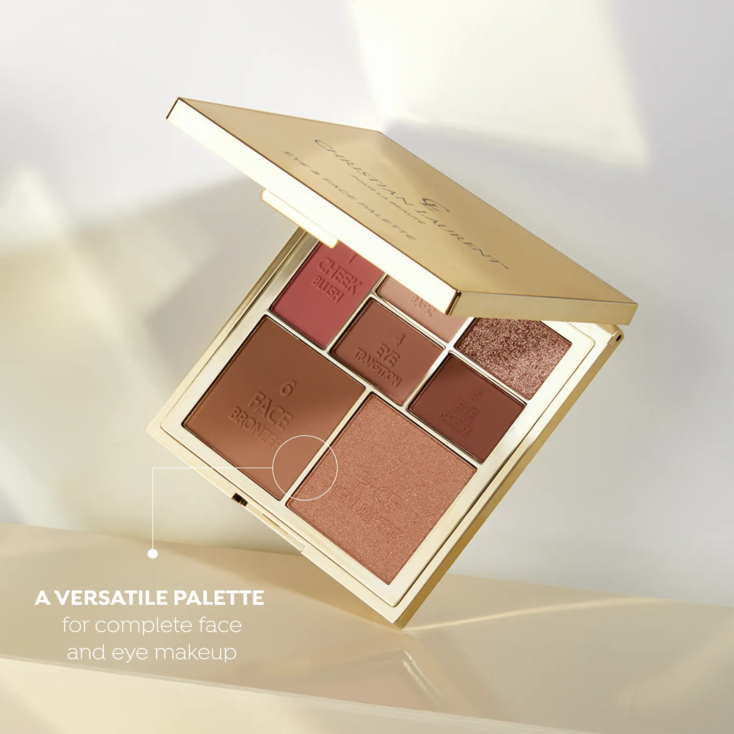 Eveline Cosmetics Christian Laurent palette maquillage dorée