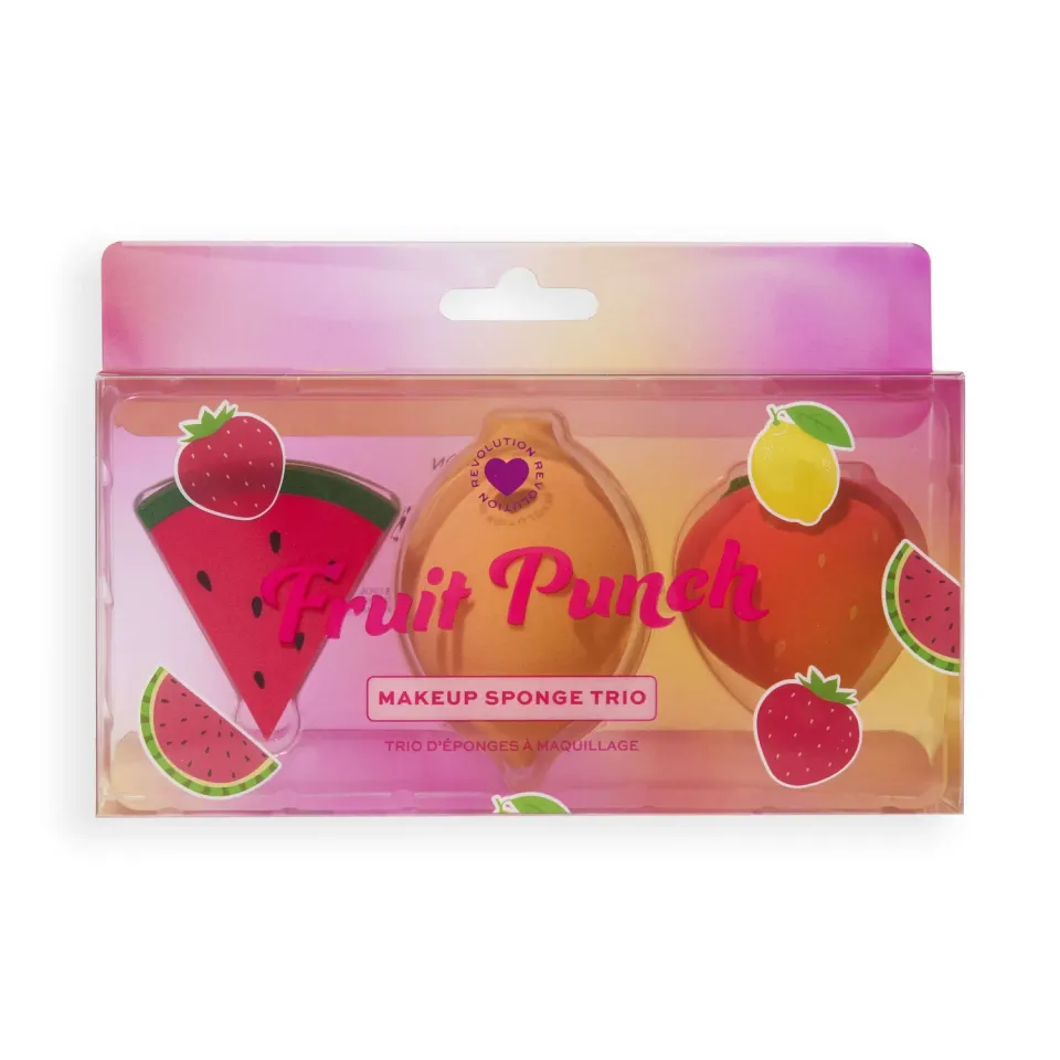 Revolution Fruit Punch Trio éponges maquillage fruits