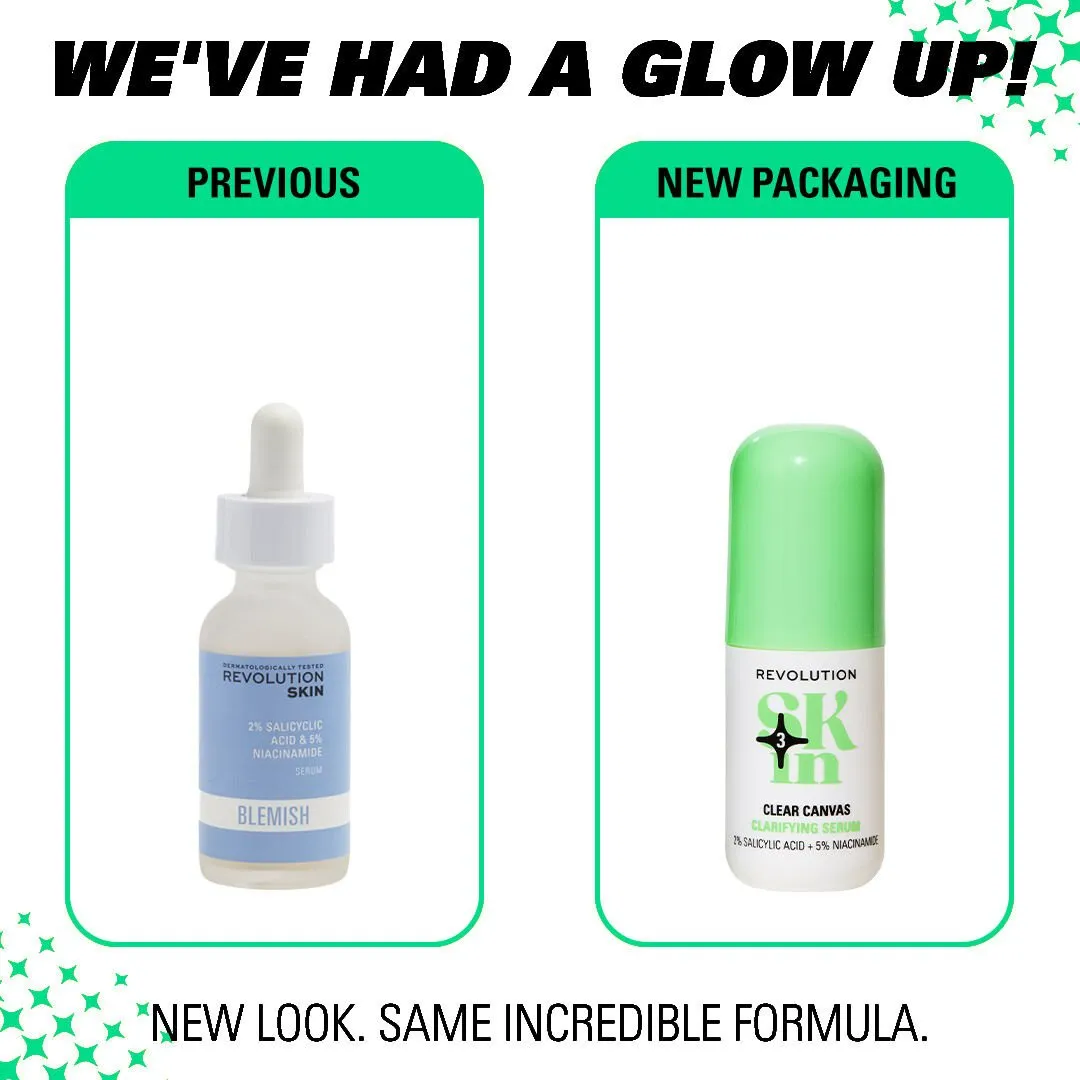 Revolution Skin Clear Canvas sérum 5% niacinamide imperfections