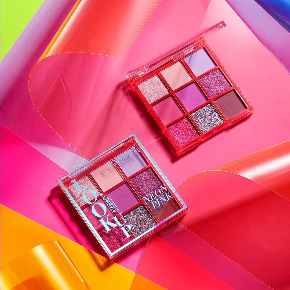 Eveline Look Up palette fards paupières Neon Pink 9 teintes