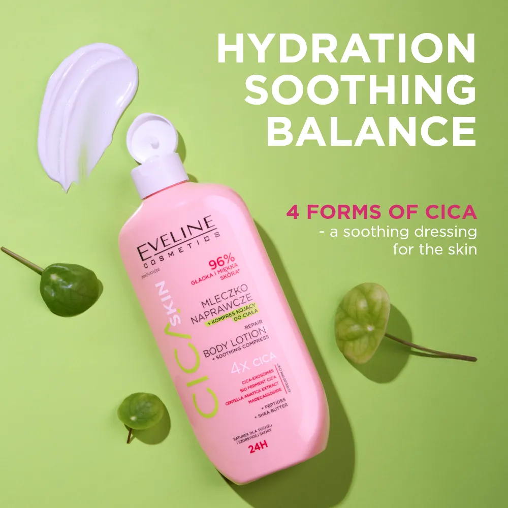Eveline Cica Skin lait réparateur apaisant corps vegan