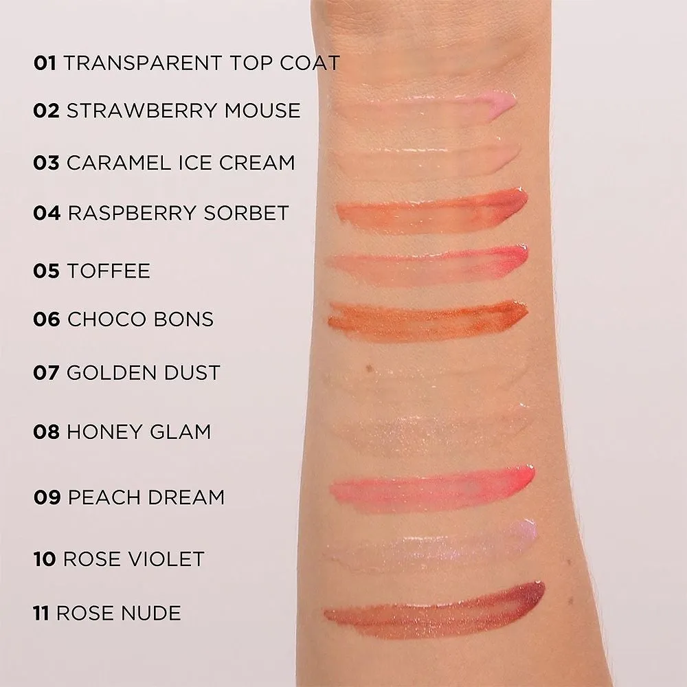 Eveline Diamond Glow gloss hyaluronique 11 rose nude