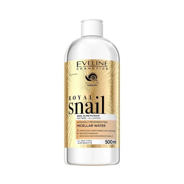 Eveline Cosmetics Royal Snail eau micellaire 3 en 1 régénérante