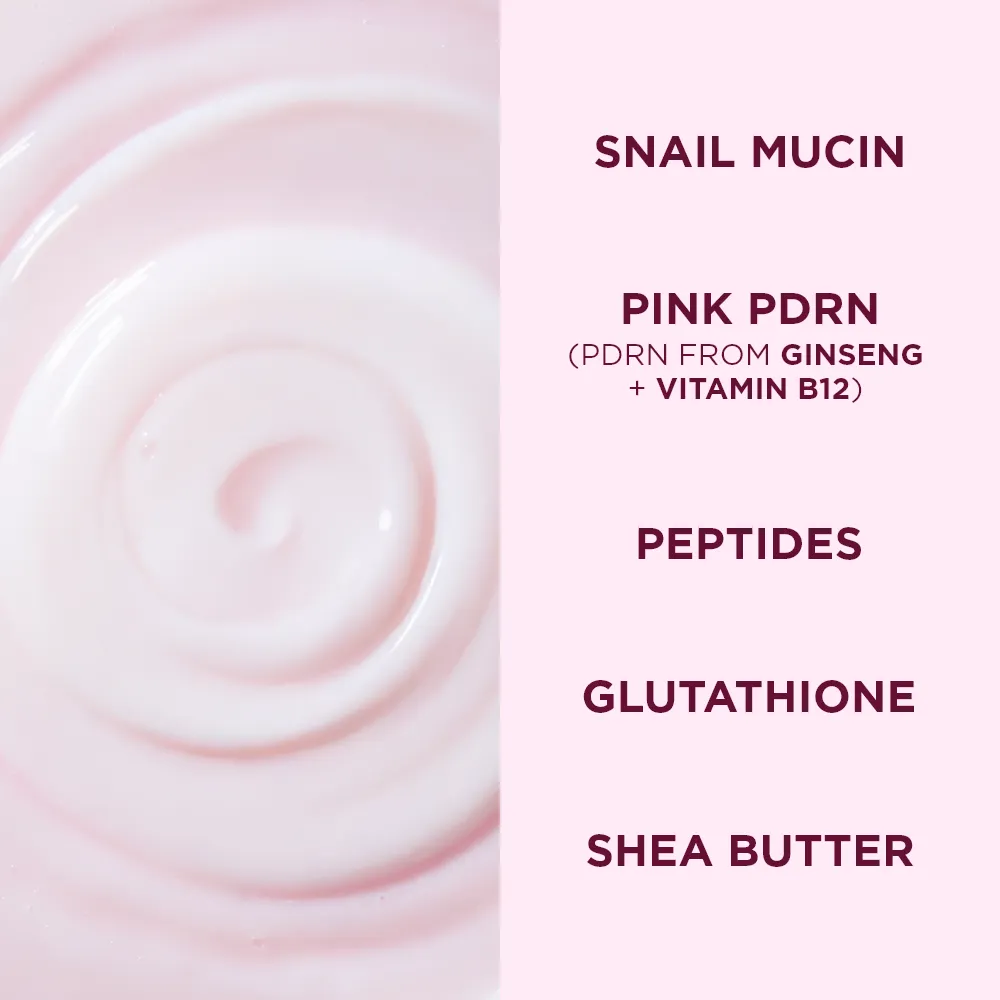 Eveline Pink Snail serum visage hydratant éclat peptides