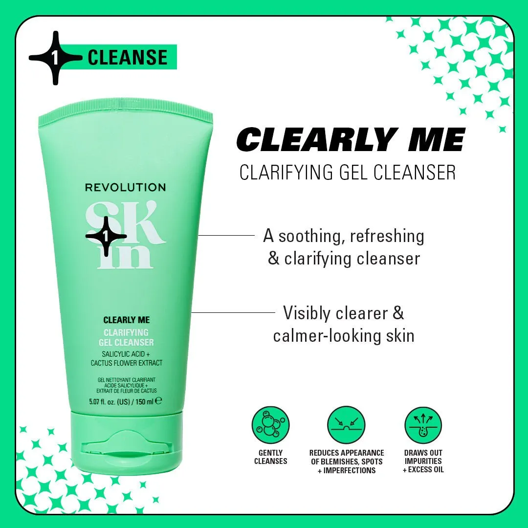Revolution Skin Clearly Me gel nettoyant 2% acide salicylique