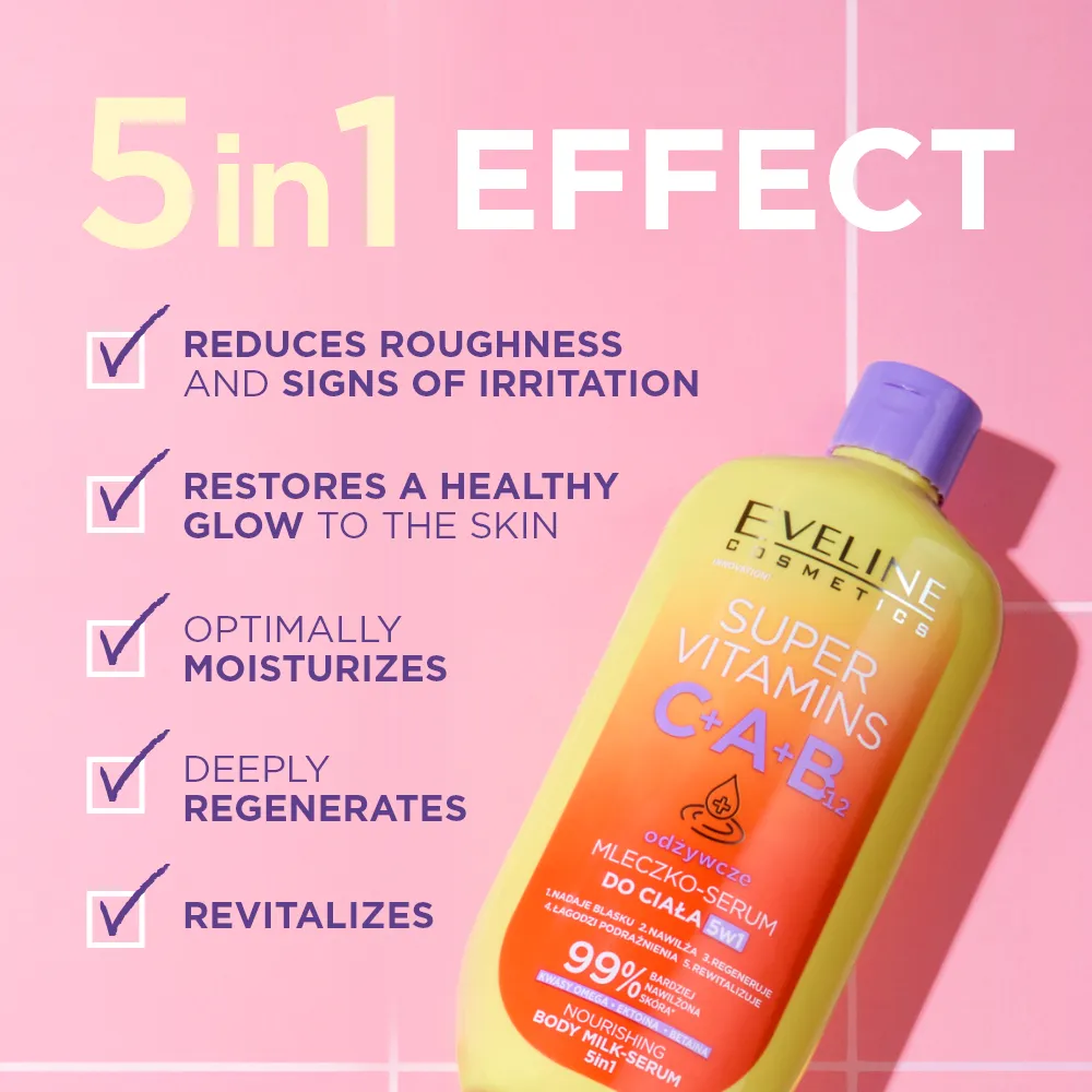 Eveline Cosmetics Super Vitamins lait-sérum corps nourrissant