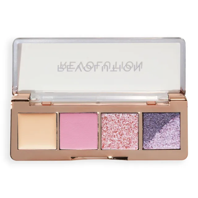Revolution Enchanted Icon Edit Mini palette fards rose nude 4 fards