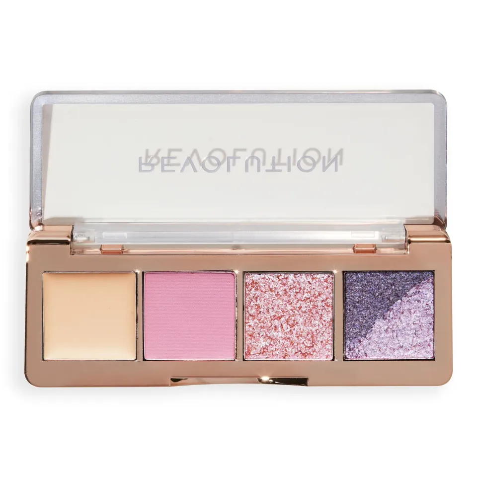 Revolution Enchanted Icon Edit Mini palette fards rose nude 4 fards