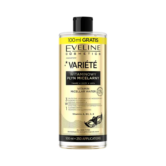 Eveline Variété eau micellaire vitaminée tout type de peau