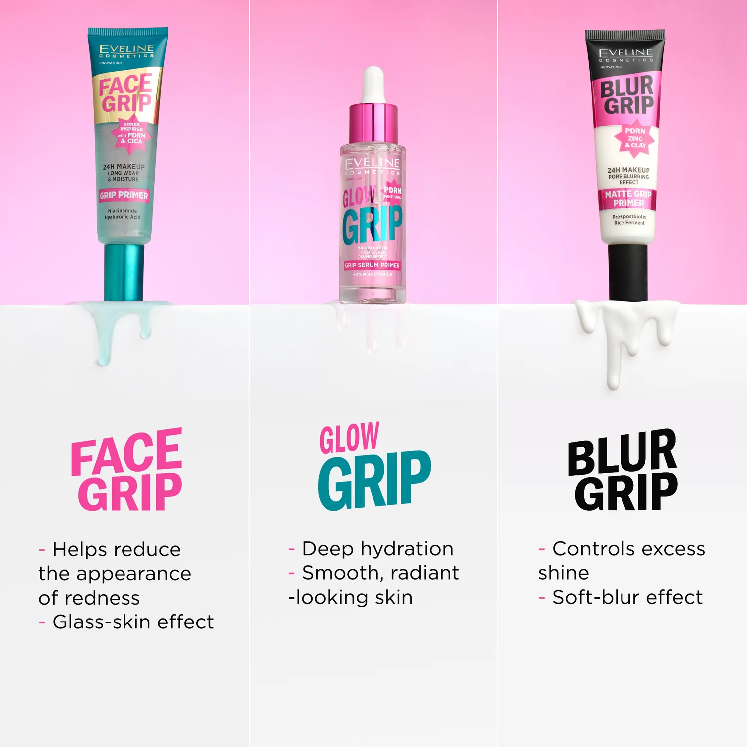 Eveline Grip Glow Grip sérum-primer éclat tenue 24H