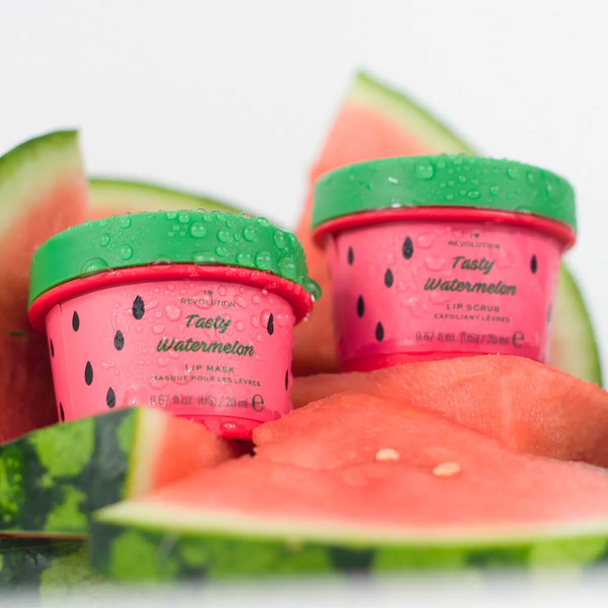 Revolution I Heart Lip Scrub gommage lèvres pastèque sucre