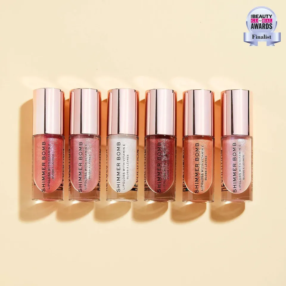 Revolution Shimmer Bomb gloss lèvres shimmer vitamine E